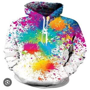 Colorful Splatter Hoodie